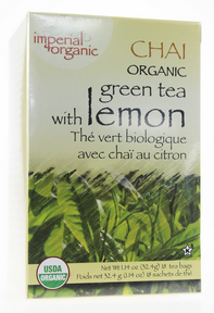 Uncle Lee's Tea   Organic Green Tea Chai with Lemon 18bg