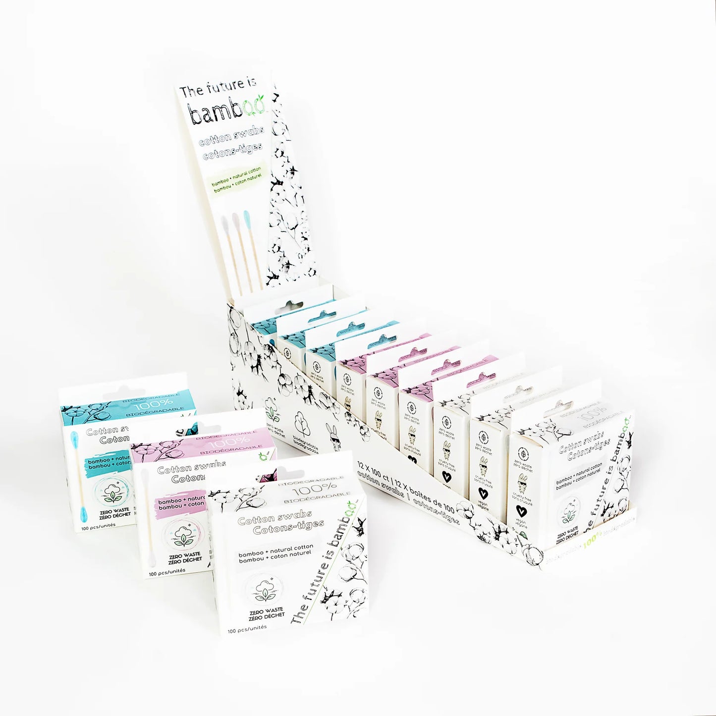 THE FUTURE IS BAMBOO    Cotton Swab 12/Box
