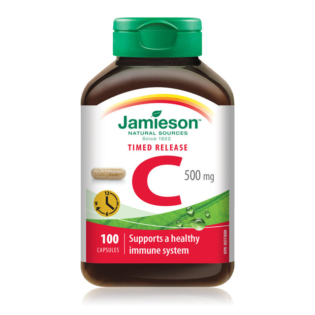 Jamieson    JMS Vitamin C 500mg Timed Release Capsules 100's    100Capsules