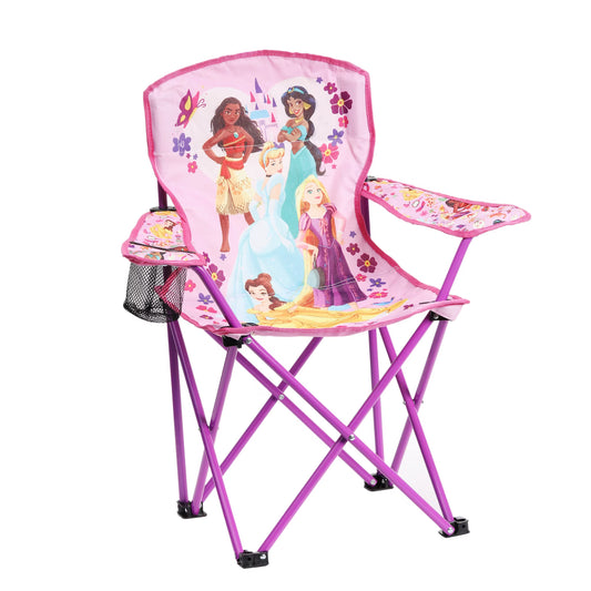 PRINCESS YOUTH CAMP CHAIR WITH CUP HOLDER 2 pack of 4