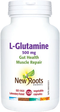 NEW ROOTS    L-Glutamine 500 mg (Capsules)    120 capsules