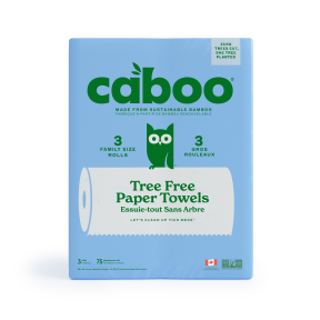 Caboo   Tree Free Household Paper Products   Paper Towel 3 Pack Plastic Free3CT