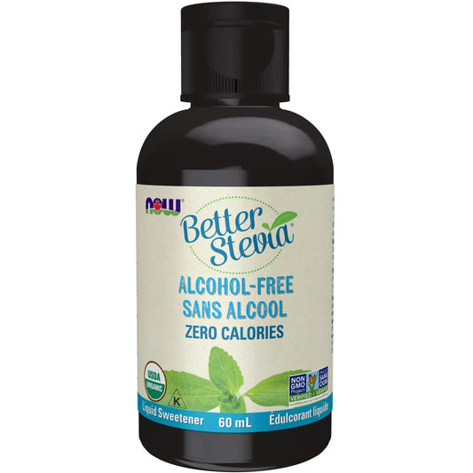NOW    BetterStevia Glycerite Alcohol-Free Liquid 60mL