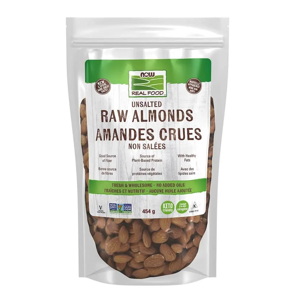 NOW Foods - Raw Almonds 454g