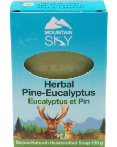 Mountain Sky Soaps   Herbal Pine-Eucalyptus Bar Soap 135g