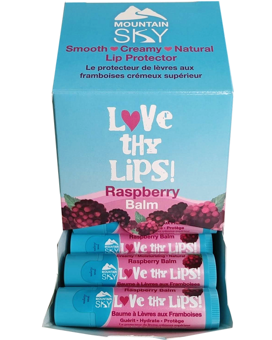 Mountain Sky Soaps   Raspberry Lip Balm Tray 21 x 4g