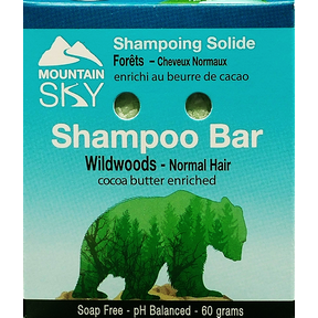 Mountain Sky Soaps   Wildwoods Shampoo Bar 60g