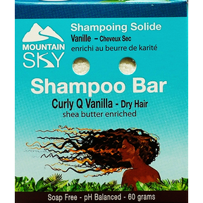 Mountain Sky Soaps   Curly Q Vanilla Shampoo Bar 60g