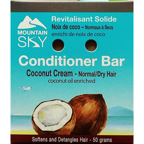 Mountain Sky Soaps   Coconut Cream Conditioner Bar 50g