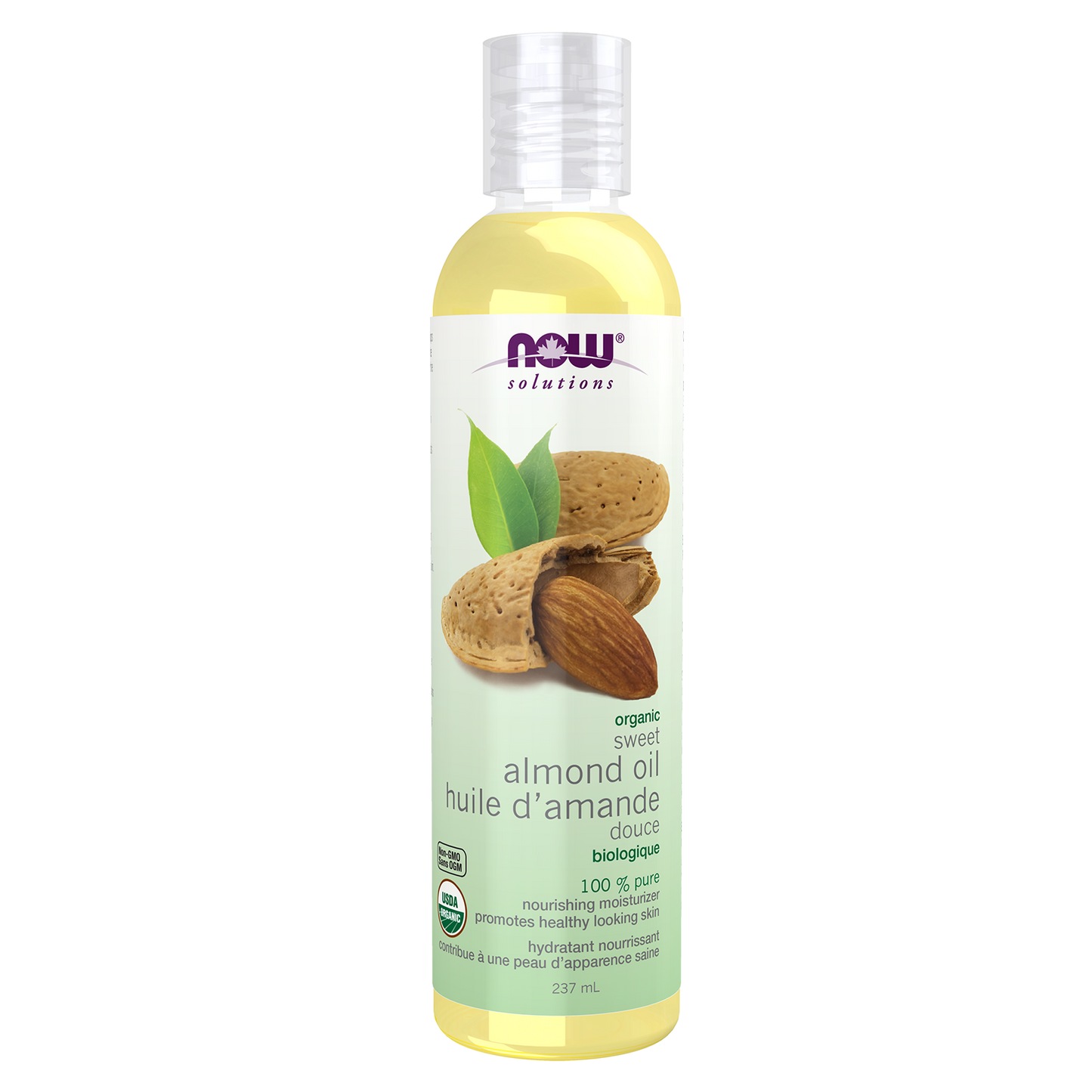 NOW    Organic Almond Sweet, Expeller Pressed 237mL