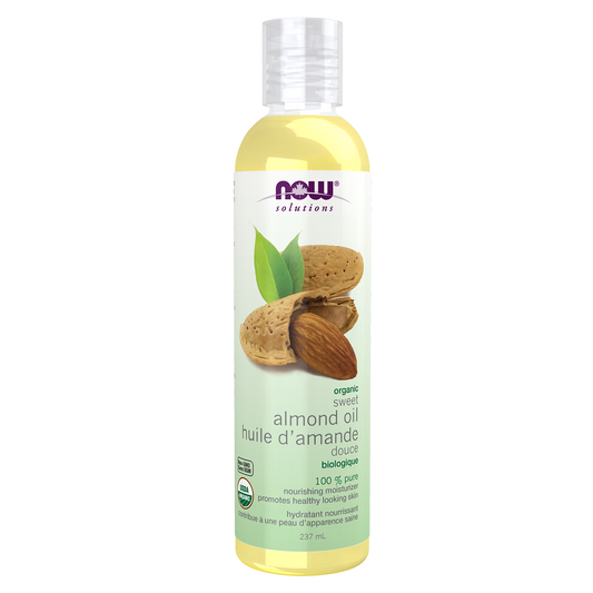 NOW    Organic Almond Sweet, Expeller Pressed 237mL
