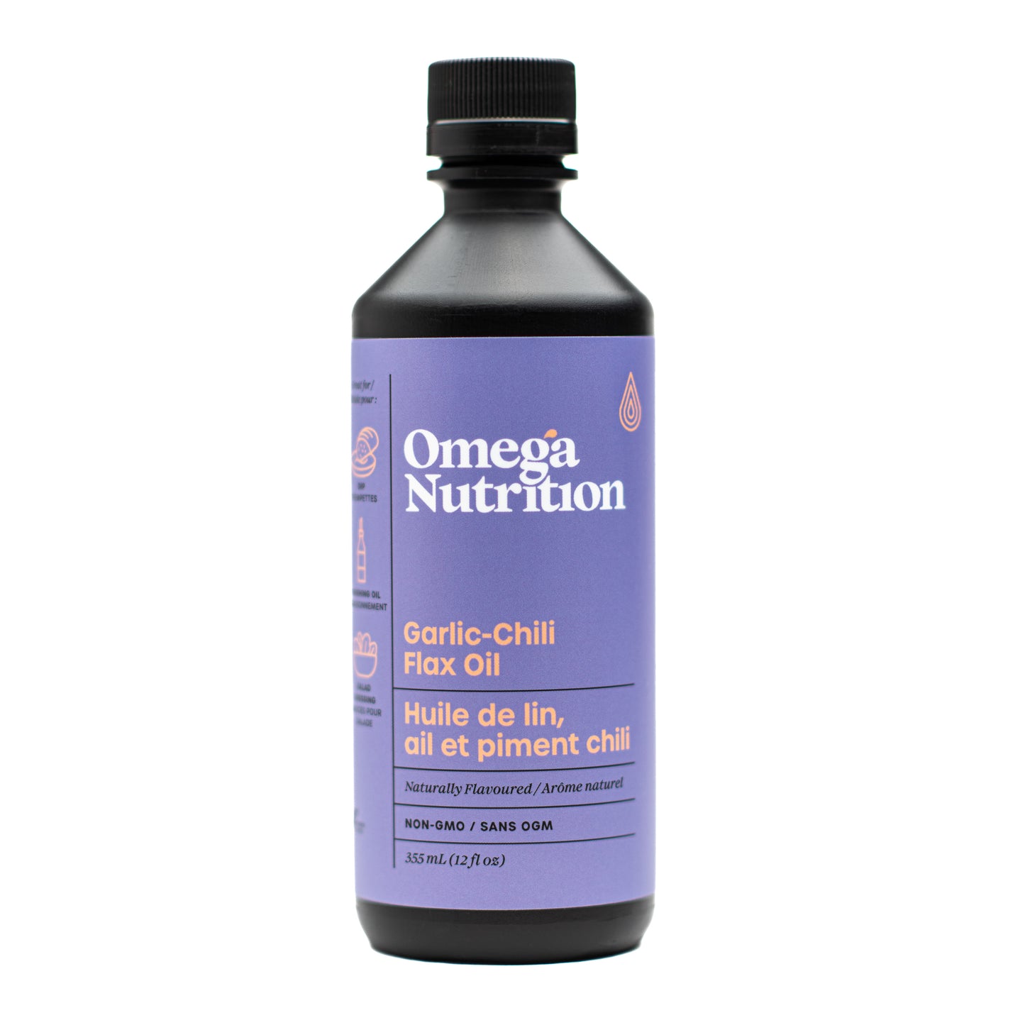 Omega Nutrition   Garlic Chili Flax Oil 355ml