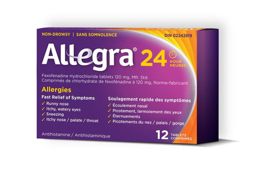 Allegra 120mg 24 hour - 12 Tabs