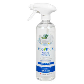 Eco-Max   Foaming Dish Spray Fragrance Free 6 x 500ml