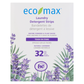 Eco-Max   Laundry Detergent Strips   Lavender Laundry Strips32CT