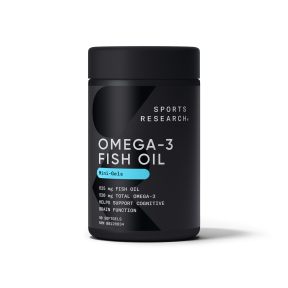 Sports Research   Omega 3 Fish Oil Mini Gels 90sg