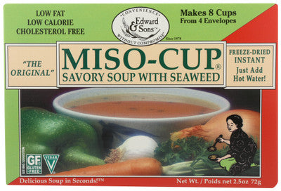 Edward & Sons Trading Co.-Miso-cup Savory Seaweed 4pk