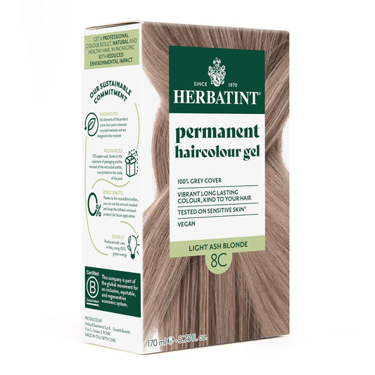 Permanent haircolour gel 8C Light Ash Blonde, 170 ml