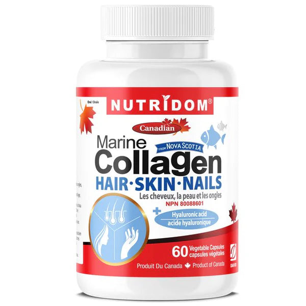 NUTRIDOM®    Marine Collagen Hair·Skin·Nails - Fish  60 Vcaps
