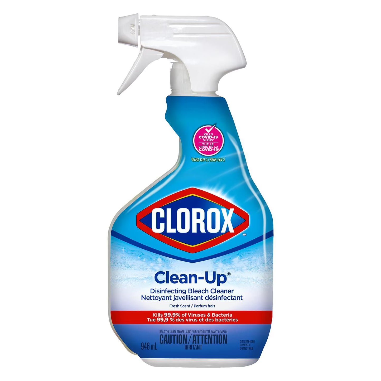 CLOROX CLEAN-UP DESINF BLEACH CLEANER FR SC 946ML SPRAY pack of 9