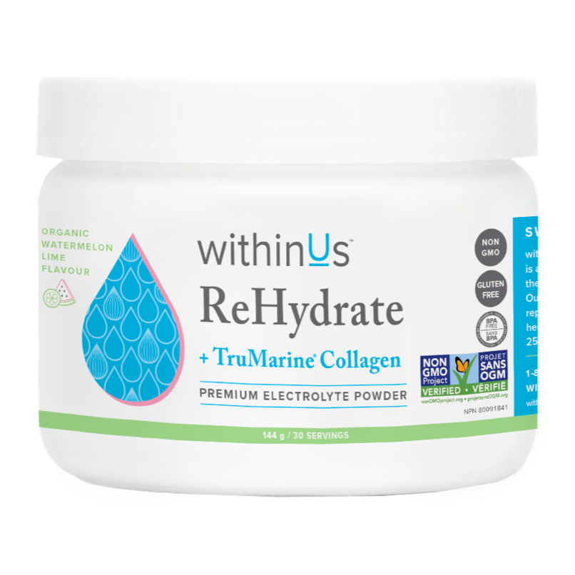 withinUs   ReHydrate Collagen Jar - Watermelon 144g