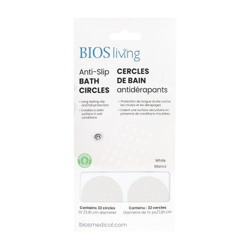 BIOS LIVING ANTI-SLIP BATH CIRCLES WHITE 32