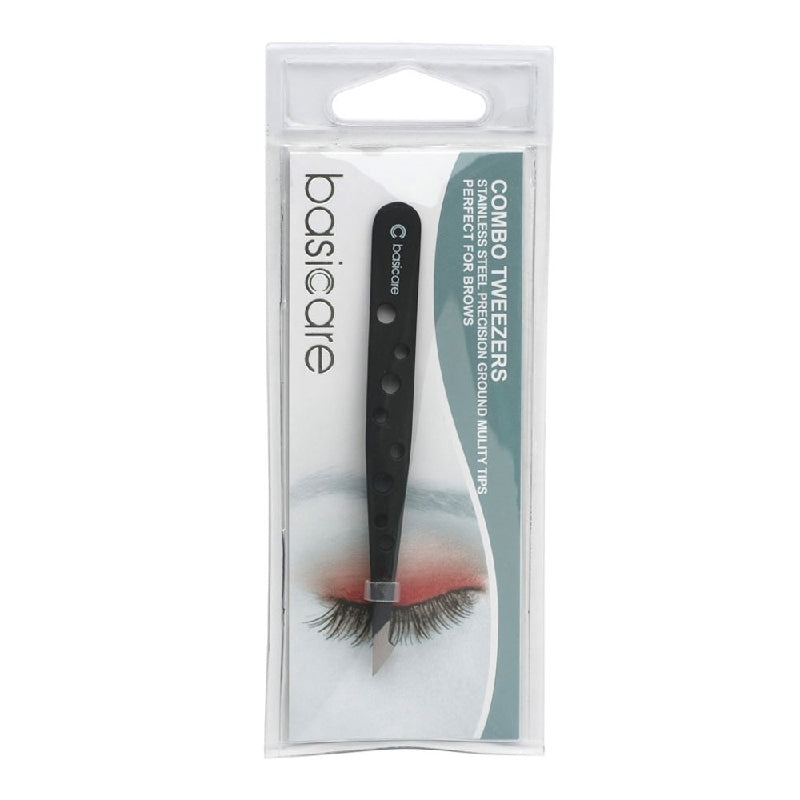 BASICARE   COMBO TWEEZER, 9.6cm, MATTE