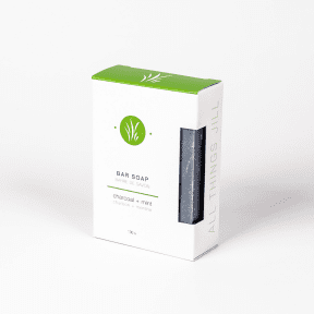 All Things Jill   Charcoal + Mint Bar Soap 130g
