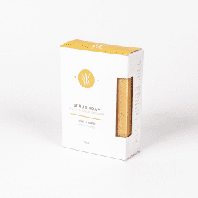 All Things Jill   Milk + Oats Scrub Bar Soap 130g