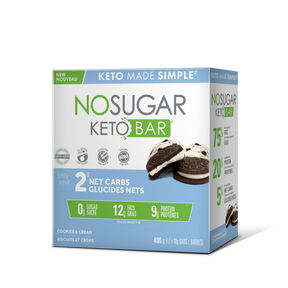No Sugar Company   Keto Bar Cookies & Cream 12 x 40g