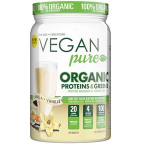 Vegan Pure   Organic Protein & Greens Vanilla 444g