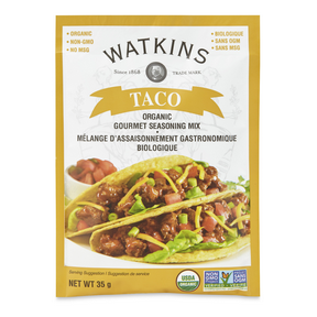Watkins Co.   Organic Seasoning Mix Taco 12 x 35g