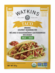 Watkins Co.   Organic Mild Taco Seasoning Mix 12 x 28g