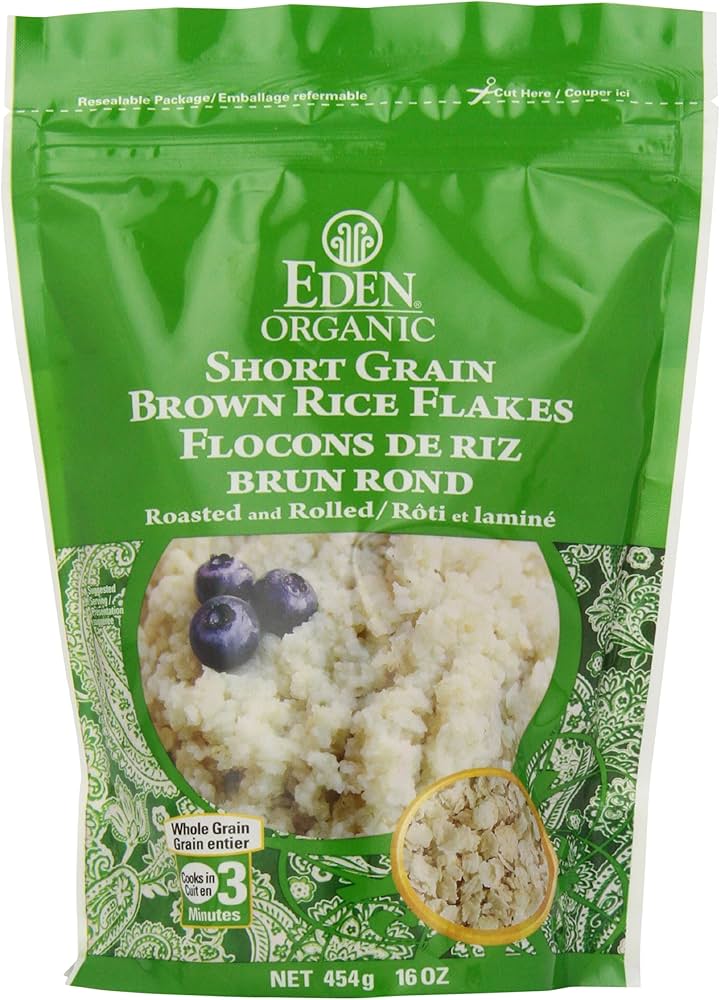 EDEN FOODS    Org Brown Rice Flakes 454g