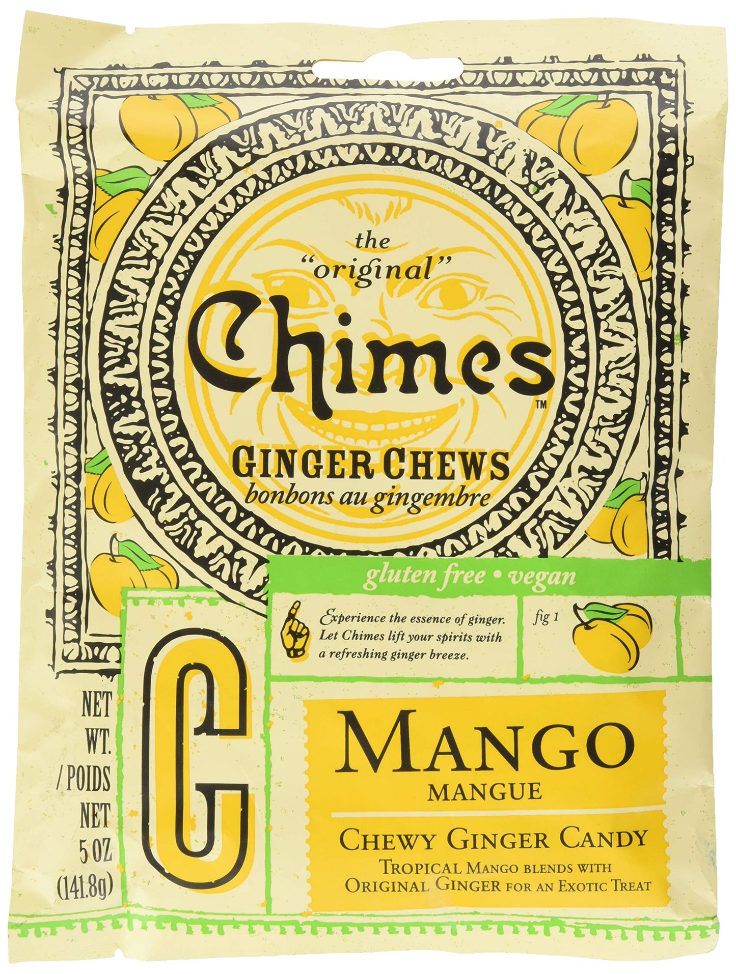CHIMES GOURMET    Mango Ginger Chew Bag 141.8g