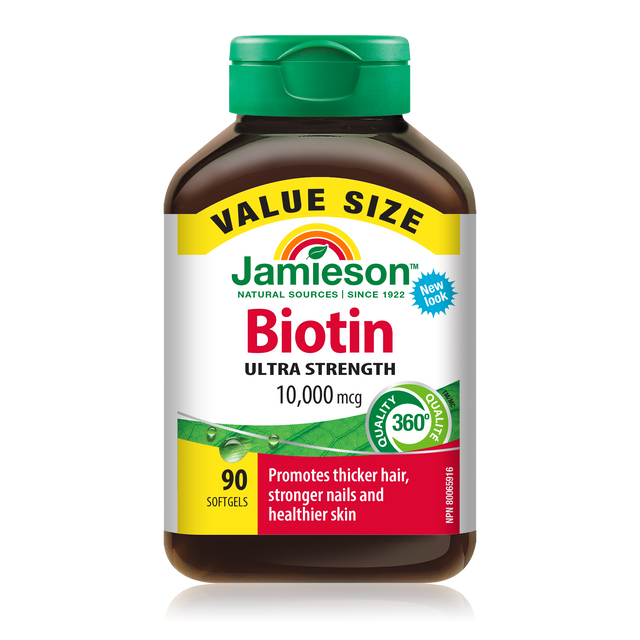 Jamieson    JMS Biotin 10000 mcg VS    90Softgels