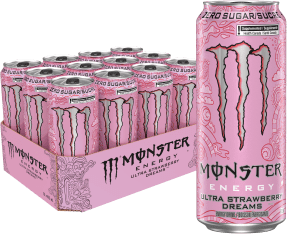 Monster Energy   Ultra Strawberry Dreams Zero Sugar 12 x 473ml