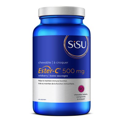 SISU - Ester-C® 500 mg Chewable, Berry  - 90 tabs