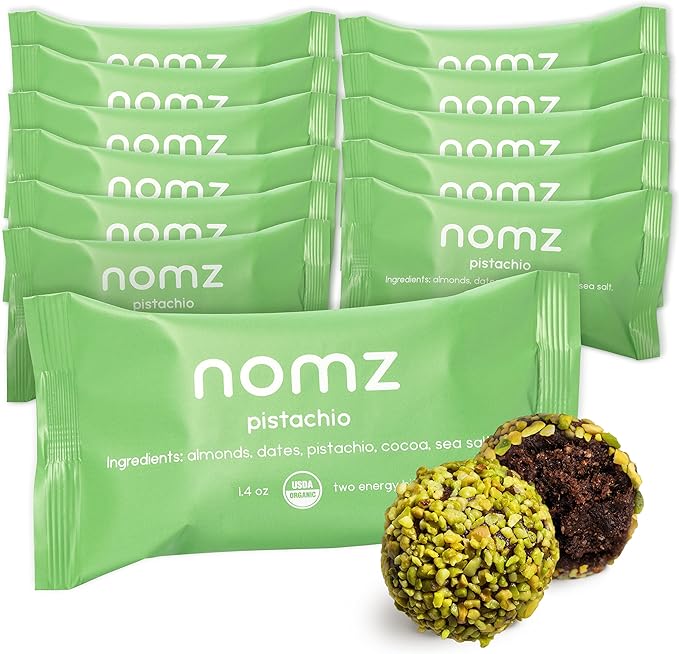 Nomz Pistachio Energy Bites, 12-Pack