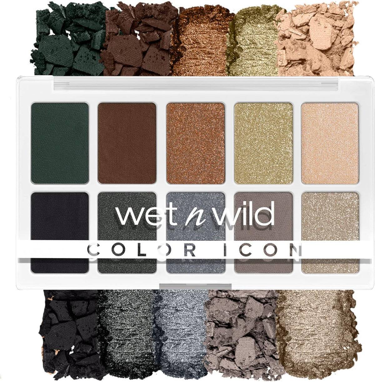 WET N WILD COLOR ICON E/SHAD 10 COLORS LIGHTS OFF pack of 2