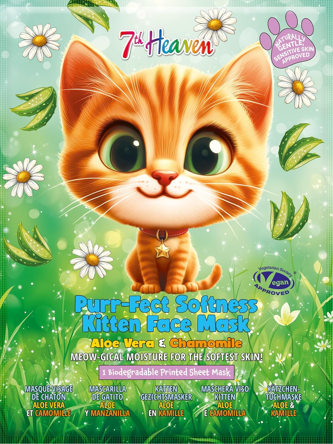 FACE FOOD MASK SHEET KITTEN 27G pack of 12