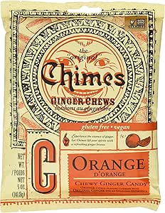 Chimes   Ginger Chews (Bag)   Orange Ginger Chews141.8G