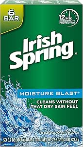 IRISH SPRING SOAP BAR MOISTURE BLAST 6