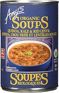 Amy's Kitchen       Quinoa, Kale & Red Lentil Soup 398ML
