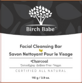Birch Babe   Facial Cleansing Bar - Charcoal 115g