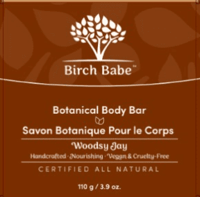 Birch Babe   Body Bar - Woodsy Jay 115g