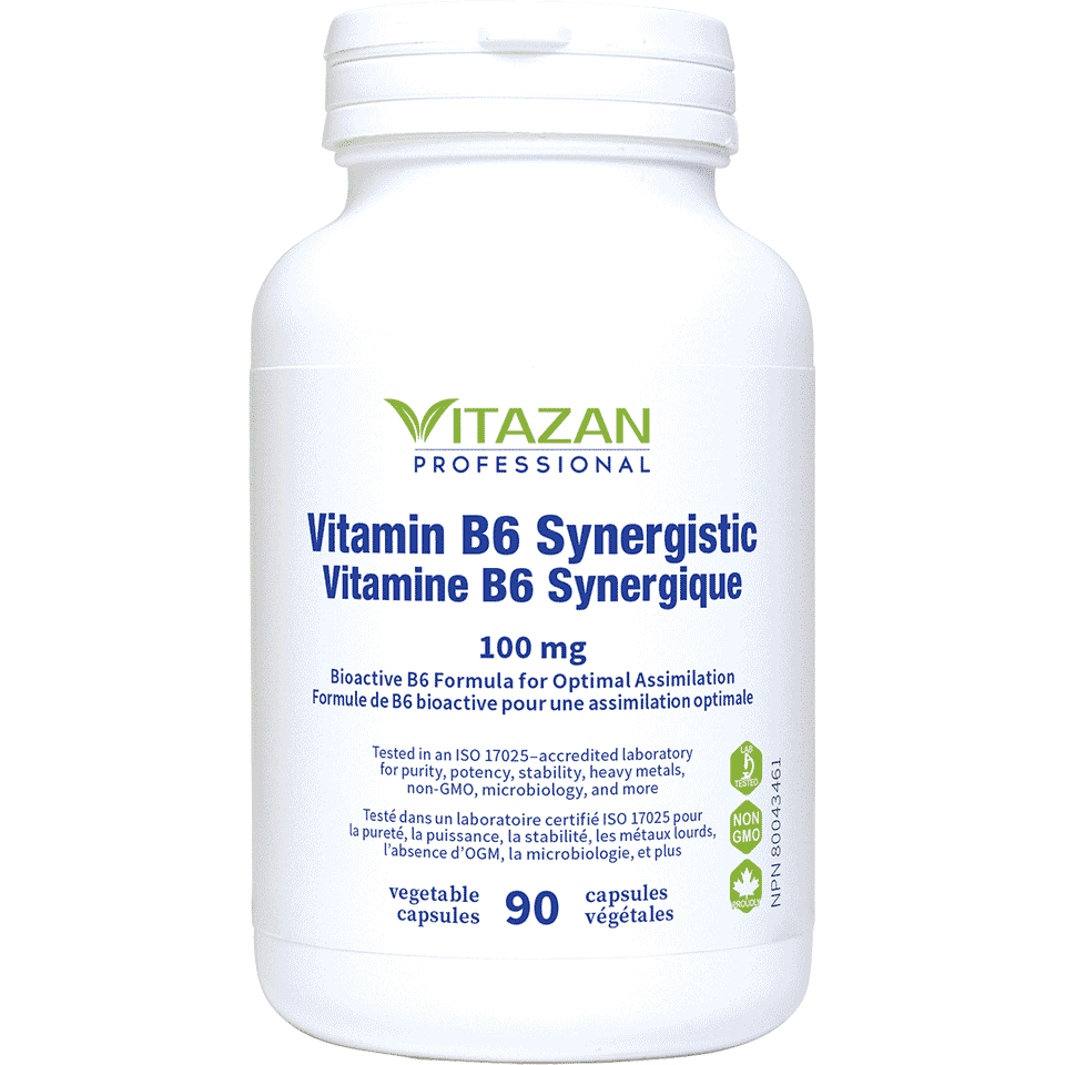 Vitazan    Vitamin B6 Synergistic (100 mg) 90 capsules