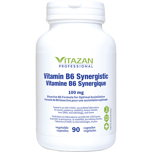 Vitazan    Vitamin B6 Synergistic (100 mg) 90 capsules