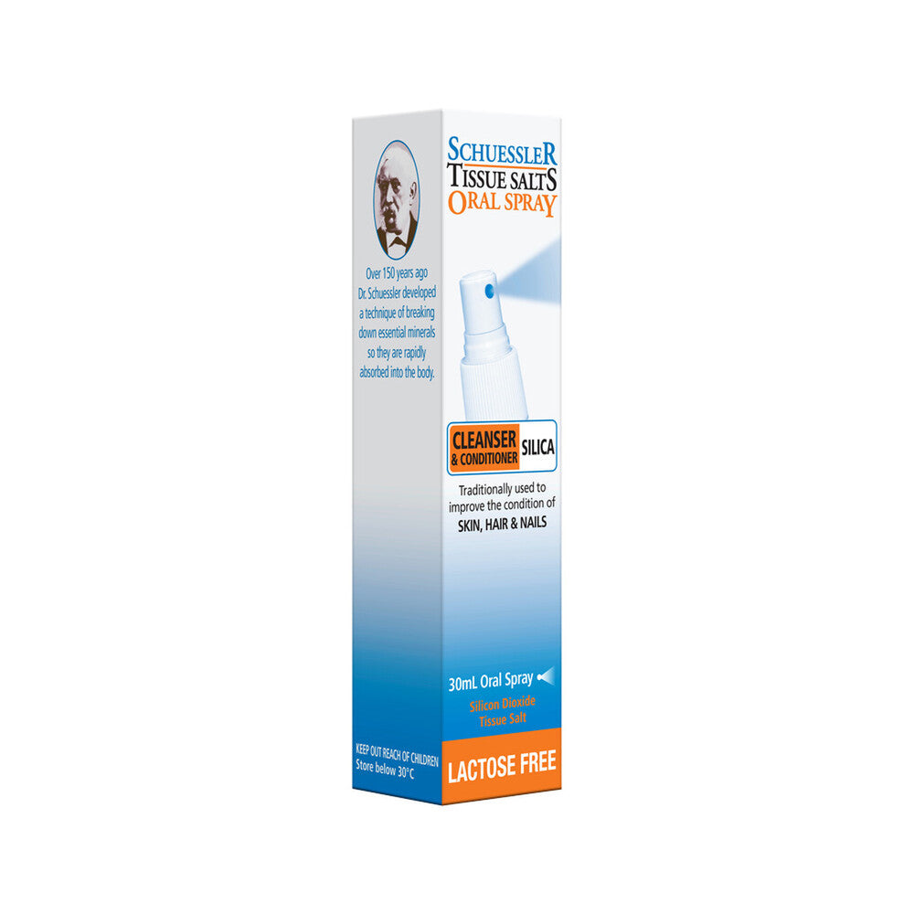 SCHUESSLER TISSUE SALTS - ORAL SPRAYS   Silica 6x (30ml Oral Spray)