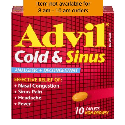 Advil Cold & Sinus 10 caps